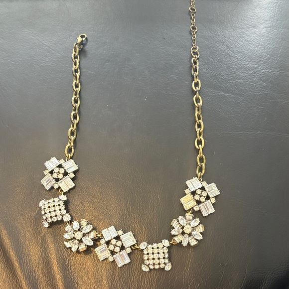 J. Crew Gold and Silver Crystal Necklace - Picture 6 of 8